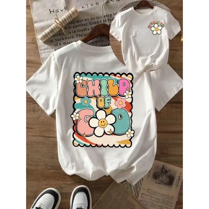 European Size Childrens Front and Back Print Round Neck Short Sleeve T-Shirt 164cm білий
European Size Childrens Front and Back Print Round Neck Short Sleeve T-Shirt 164cm білий