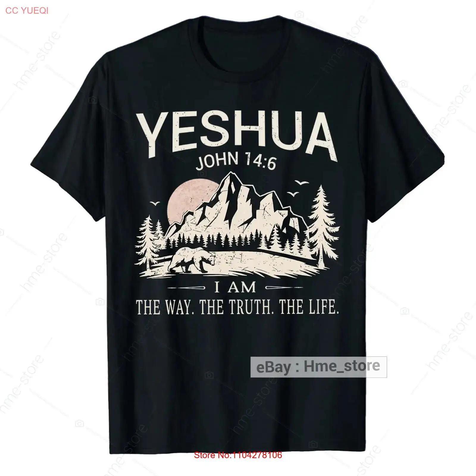 Yeshua I Am The Way Truth Life T Shirt Jesus Religious Bible Christians Camping vintage Washed Breathable streetwear Versatile 5XL різнокольоровий
Yeshua I Am The Way Truth Life T Shirt Jesus Religious Bible Christians Camping vintage Washed Breathable streetwear Versatile 5XL різнокольоровий