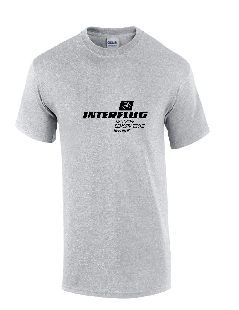 Interflug Black Vintage Logo German Airline Sport Gray Cotton T-Shirt S
Interflug Black Vintage Logo German Airline Sport Gray Cotton T-Shirt S