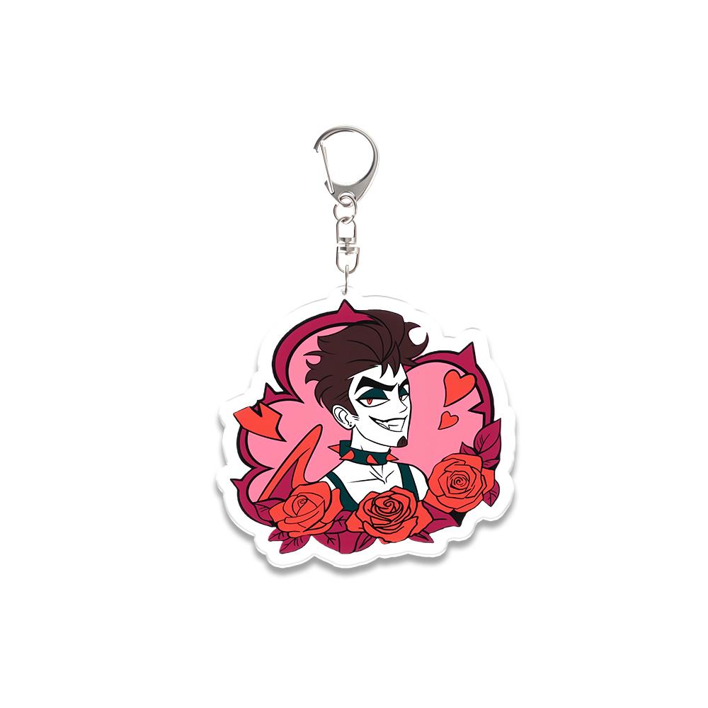 Anime Peripheral Acrylic Keychain Angel Dust Husk Vox Vaggie Valentino Alastor Cute Backpack Pendant Accessories Festival Gift
Anime Peripheral Acrylic Keychain Angel Dust Husk Vox Vaggie Valentino Alastor Cute Backpack Pendant Accessories Festival Gift