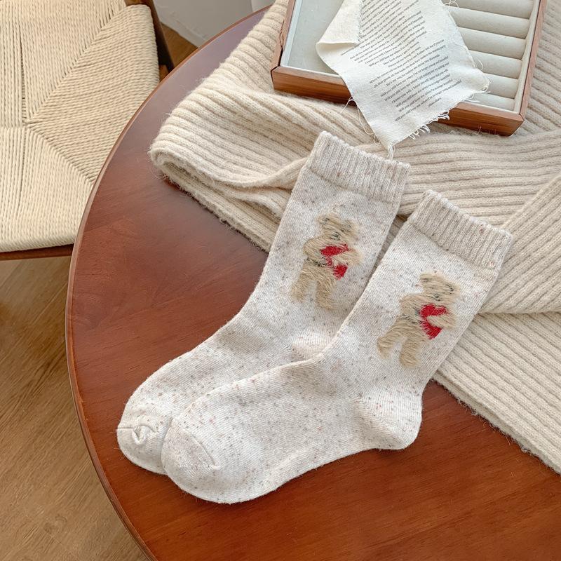 Bear Ideas Yarn Wool Socks Children S Japanese Retro Plush Cartoon Stacking Socks Thickened Cashmere Socks Women S Socks One size fits all брудно-білий
Bear Ideas Yarn Wool Socks Children S Japanese Retro Plush Cartoon Stacking Socks Thickened Cashmere Socks Women S Socks One size fits all брудно-білий