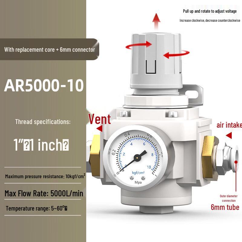 Aokewen AR5000-10 Air Pressure Regulator Valve
Aokewen AR5000-10 Air Pressure Regulator Valve