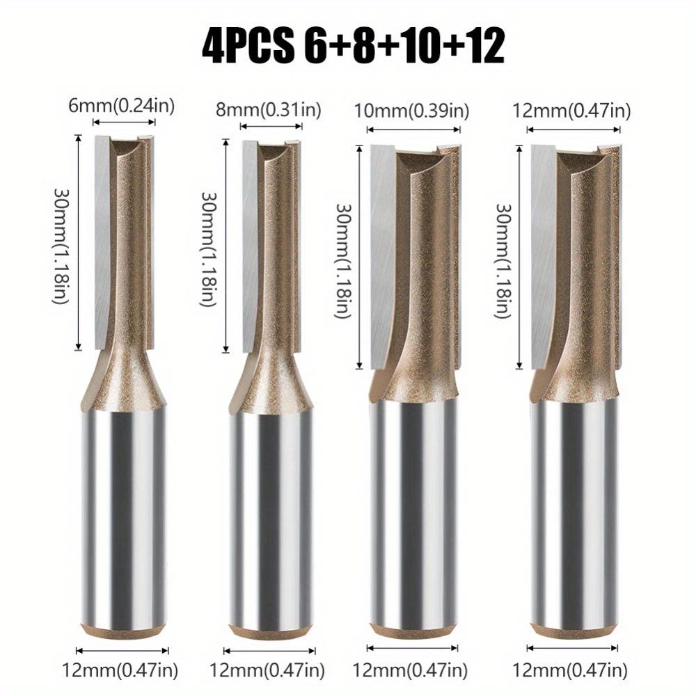 4 шт./набор Профессиональный прямой резак 12 ручка Метрический Деревообработка Пазовый Фреза Обрезной нож Твердосплавная фреза 4pcs
4 шт./набор Профессиональный прямой резак 12 ручка Метрический Деревообработка Пазовый Фреза Обрезной нож Твердосплавная фреза 4pcs