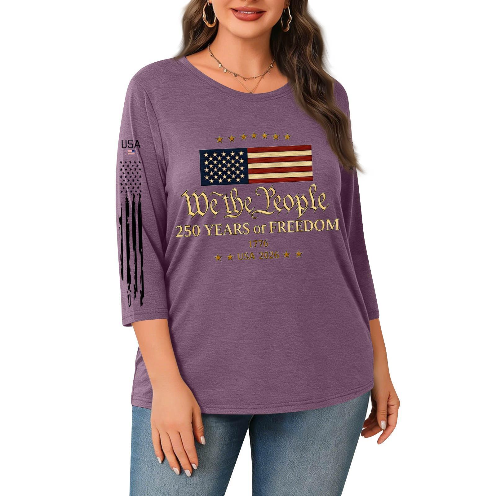 Plus Size Women s Round Neck 3/4 Sleeve Printed Top XL фіолетовий
Plus Size Women s Round Neck 3/4 Sleeve Printed Top XL фіолетовий