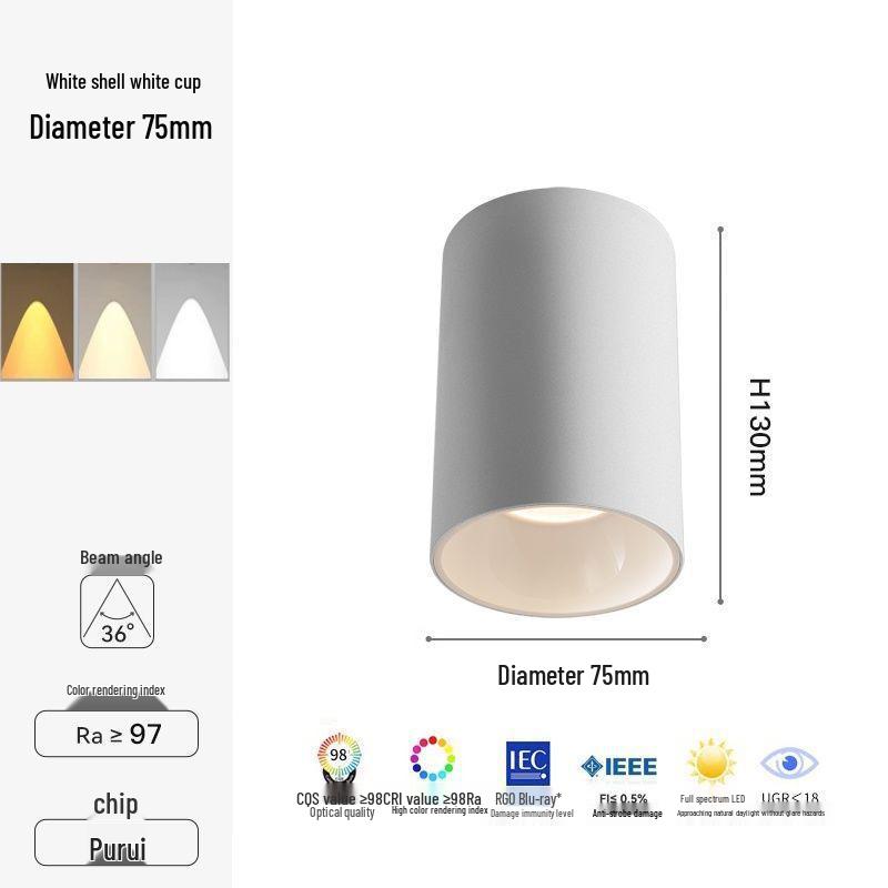 Small Hill Anti-Glare COB Downlight: Round Surface-Mounted Spotlight for Exhibitions, Hotels, and Entrances. Custom Downlight - Contact Customer Service
Small Hill Anti-Glare COB Downlight: Round Surface-Mounted Spotlight for Exhibitions, Hotels, and Entrances. Custom Downlight - Contact Customer Service