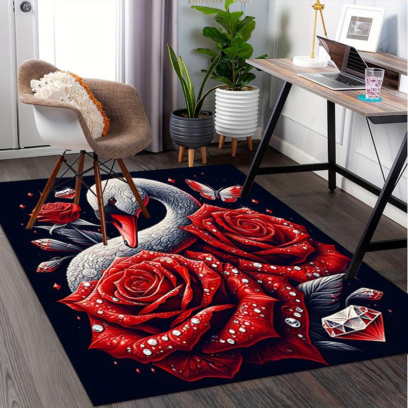 Elegant Swan with Red Roses Chair Mat - Office Carpet, Oversized Rug for Home Decor, Sofa Mat, Desk Pad Gift, Suitable for Bedroom, Living R 60cm by 90cm
Elegant Swan with Red Roses Chair Mat - Office Carpet, Oversized Rug for Home Decor, Sofa Mat, Desk Pad Gift, Suitable for Bedroom, Living R 60cm by 90cm