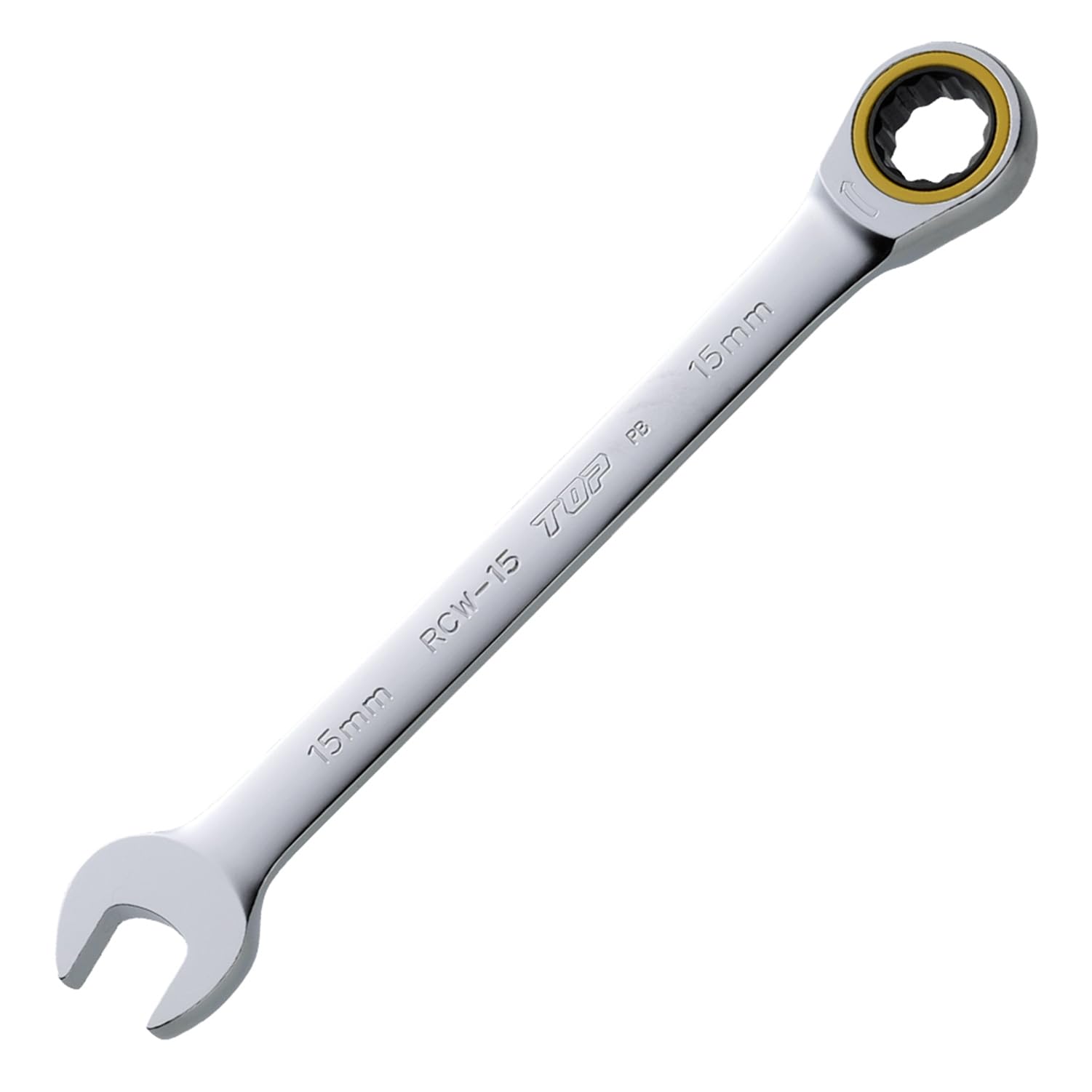 TOP Industrial Ratchet Combination Wrench, 15mm Diameter, 5° Feed Angle, Gear Wrench RCW-15
TOP Industrial Ratchet Combination Wrench, 15mm Diameter, 5° Feed Angle, Gear Wrench RCW-15