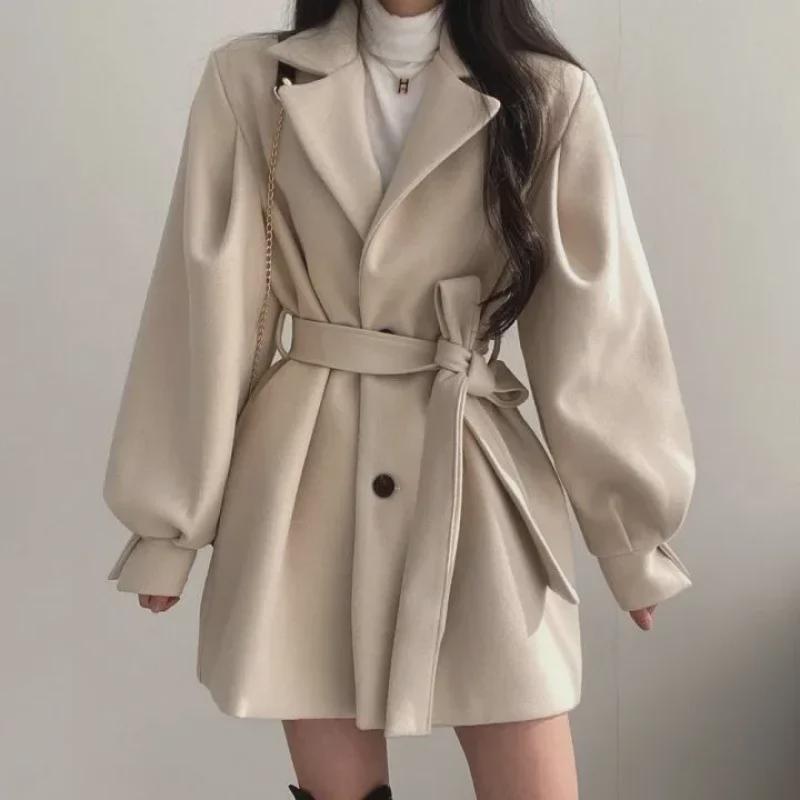 Mid-Length Korean-Style Woolen Coat with Scarf Collar - Women s Autumn/Winter Fashion M абрикосовый
Mid-Length Korean-Style Woolen Coat with Scarf Collar - Women s Autumn/Winter Fashion M абрикосовый