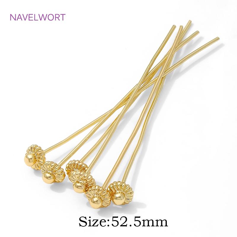 18K Gold Plated Flowers Head Pins For Jewelry,Brass Pins For Jewelry Making,Supplies For Jewelry,DIY Earrings Making Accessories 10 Pieces
18K Gold Plated Flowers Head Pins For Jewelry,Brass Pins For Jewelry Making,Supplies For Jewelry,DIY Earrings Making Accessories 10 Pieces