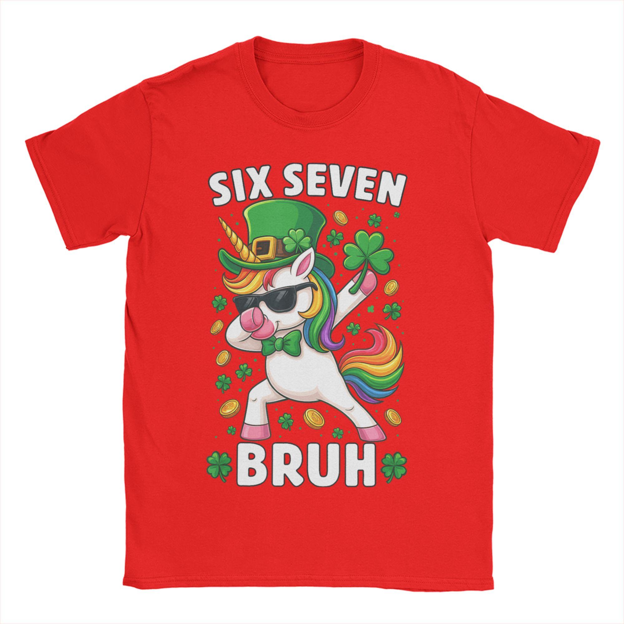 Funny Meme Six Seven Bruh St Patricks DayT Shirt Unisexs Cotton Vintage TShirt O Neck Tee Shirt Short Sleeve S
Funny Meme Six Seven Bruh St Patricks DayT Shirt Unisexs Cotton Vintage TShirt O Neck Tee Shirt Short Sleeve S