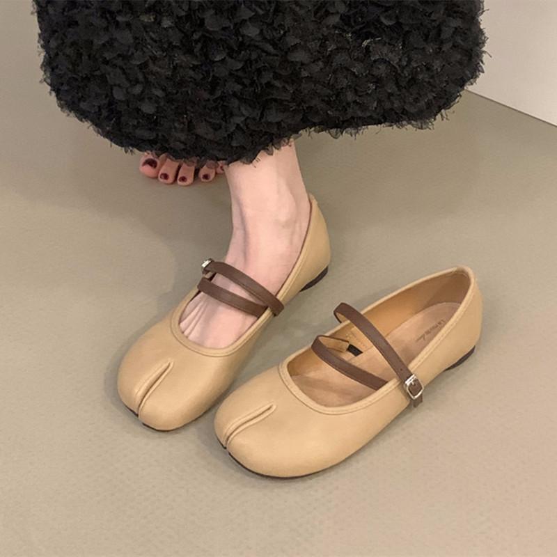 Bailamos Spring Women Flat Shoes Fashion Split Toe Flat Heel Laofer Shoes Shallow Soft Leather Casual Outdoor Mary Jane Shoes 39
Bailamos Spring Women Flat Shoes Fashion Split Toe Flat Heel Laofer Shoes Shallow Soft Leather Casual Outdoor Mary Jane Shoes 39