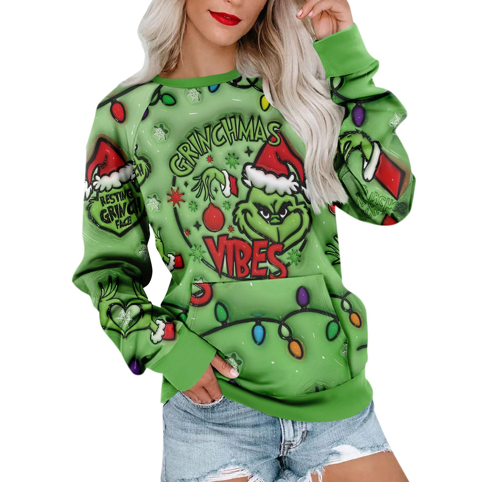 Женская толстовка с длинным рукавом, повседневная, с круглым вырезом, симпатичная, с принтом, легкая толстовка с карманом L зелёный
Женская толстовка с длинным рукавом, повседневная, с круглым вырезом, симпатичная, с принтом, легкая толстовка с карманом L зелёный