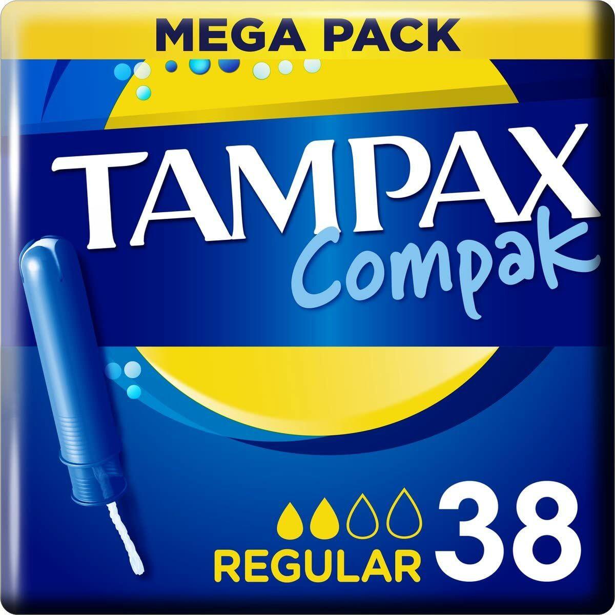 Tampax Compak Regular Tampons 38 units
Tampax Compak Regular Tampons 38 units