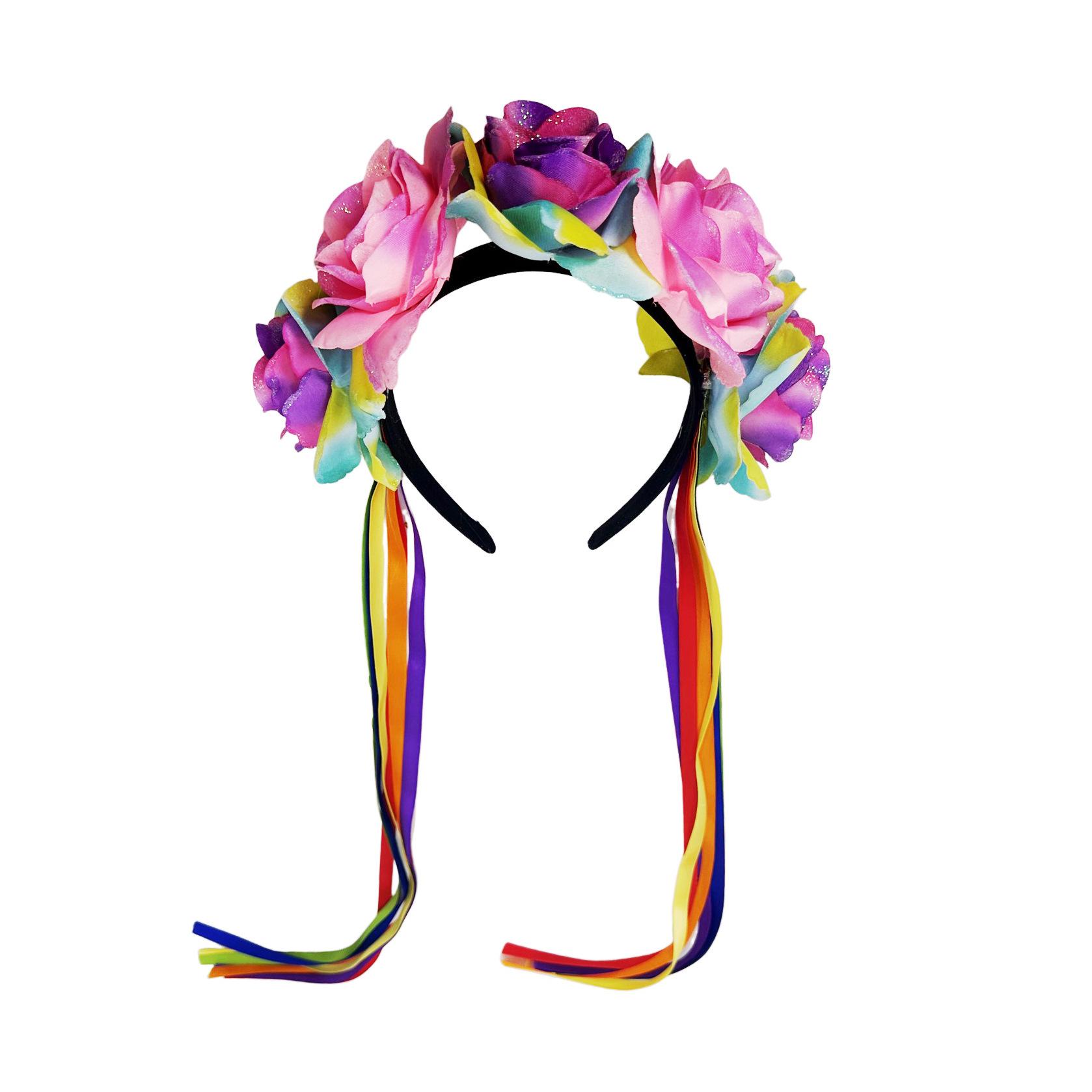 Rainbow Festival Simulation Flower Ribbon Headband Parade Festival Dress Up Headbuckle Party Dress Up Headgear
Rainbow Festival Simulation Flower Ribbon Headband Parade Festival Dress Up Headbuckle Party Dress Up Headgear