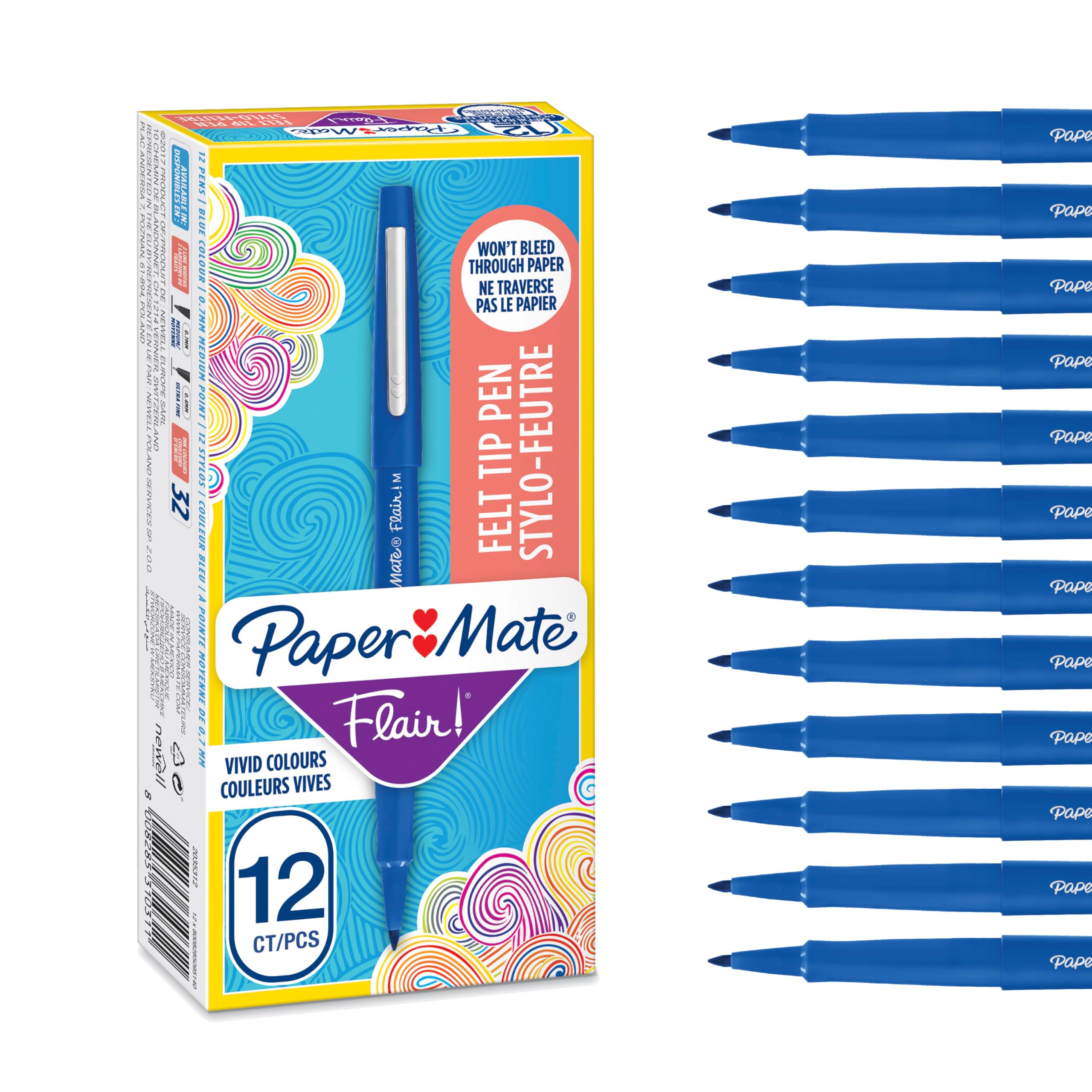 Ручка Papermate Nylon Blue Tuck с нейлоновым волокнистым наконечником толщиной линии и синими чернилами 1,0 мм, (упаковка 12). (пункт)
Ручка Papermate Nylon Blue Tuck с нейлоновым волокнистым наконечником толщиной линии и синими чернилами 1,0 мм, (упаковка 12). (пункт)