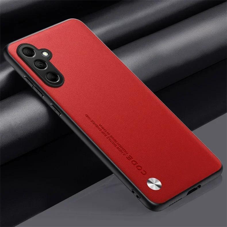 Для чохла Galaxy A17 Однотонний захисний чохол з PU шкіри та силікону TPU для Samsung A07 A 17 A56 A36 A16 Ударостійкий матовий жорсткий бампер Samsung A36 червоний
Для чохла Galaxy A17 Однотонний захисний чохол з PU шкіри та силікону TPU для Samsung A07 A 17 A56 A36 A16 Ударостійкий матовий жорсткий бампер Samsung A36 червоний