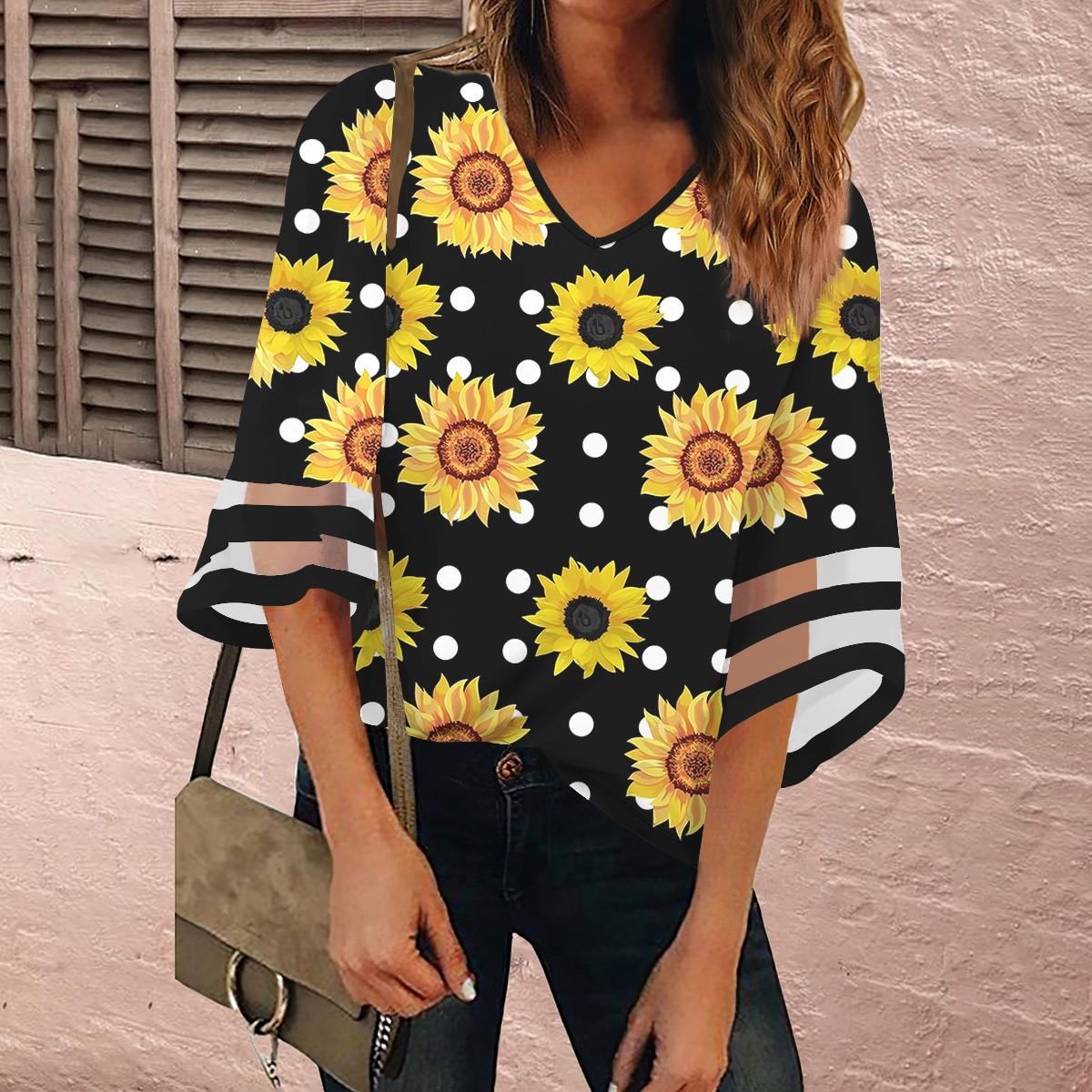 Женская рубашка, блузка, повседневные свободные рубашки, кружевные рубашки с рукавами 3/4, топы с v-образным вырезом и принтом, топы с принтом, футболки, футболки XXXL оранжевый
Женская рубашка, блузка, повседневные свободные рубашки, кружевные рубашки с рукавами 3/4, топы с v-образным вырезом и принтом, топы с принтом, футболки, футболки XXXL оранжевый