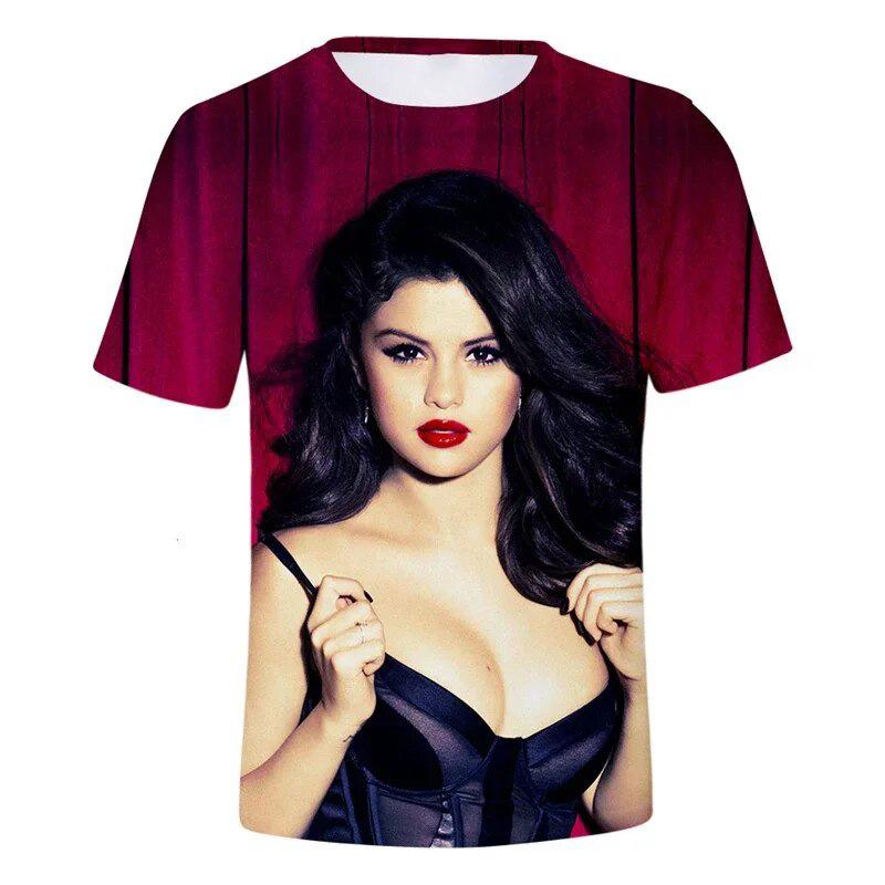 3D Selena Gomez Celebrity Graphic Printed Top Casual Short Sleeved Women s T-shirts - Soft Medium Stretch Polyester Fabric Summer Relaxed Fit Clothing XS
3D Selena Gomez Celebrity Graphic Printed Top Casual Short Sleeved Women s T-shirts - Soft Medium Stretch Polyester Fabric Summer Relaxed Fit Clothing XS