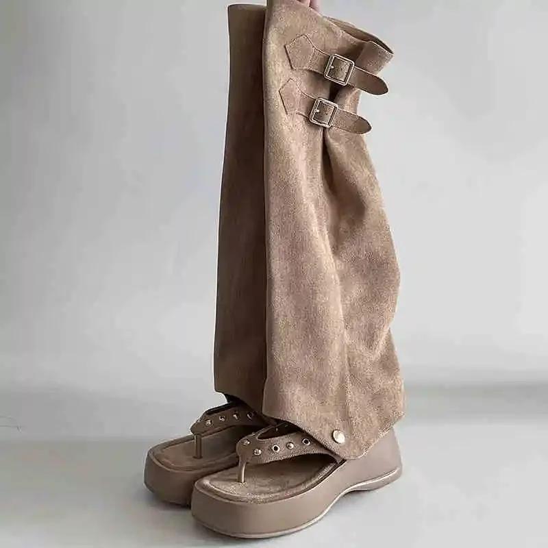 Римские летние сандалии с перемычкой между пальцами, модные трендовые платформы на плоской подошве, ботинки для брюк, повседневная обувь для платья в уличном стиле 35 абрикосовый
Римские летние сандалии с перемычкой между пальцами, модные трендовые платформы на плоской подошве, ботинки для брюк, повседневная обувь для платья в уличном стиле 35 абрикосовый