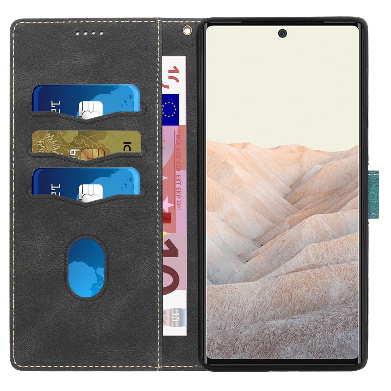 Grid Splicing PU Leather Phone Case for Google Pixel 7a,Stand Wallet Phone Case with Strap Black
Grid Splicing PU Leather Phone Case for Google Pixel 7a,Stand Wallet Phone Case with Strap Black