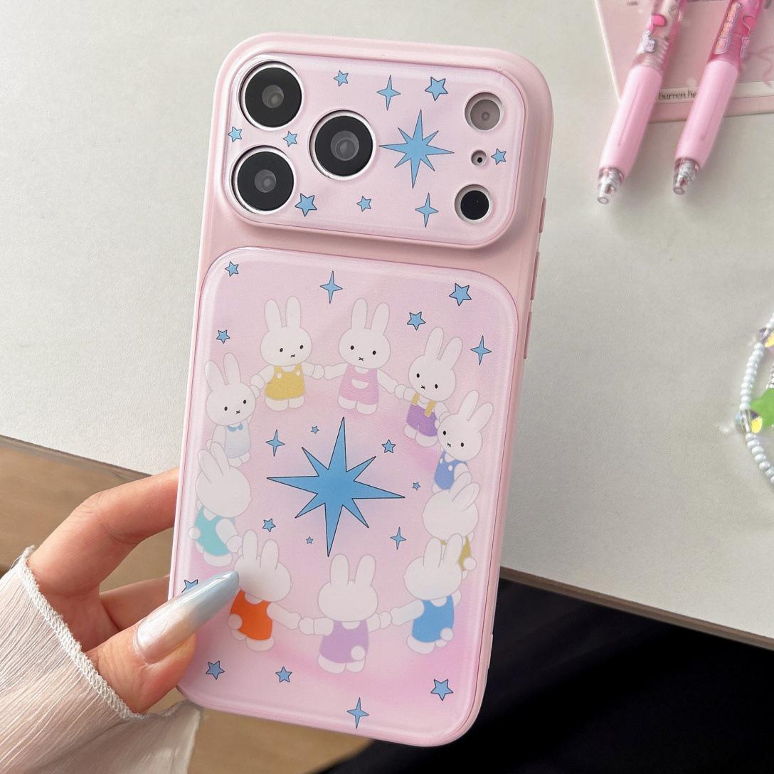 Cartoon Rabbit Pink Apple Star Bracelet Phone Case for iPhone 16/15 Pro Max 15
Cartoon Rabbit Pink Apple Star Bracelet Phone Case for iPhone 16/15 Pro Max 15