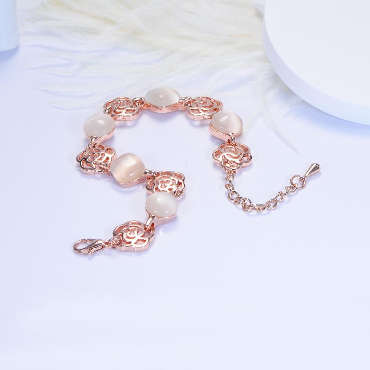 Gold-Plated Chalcedony Cat s Eye Geometric Bracelet for Women 14K розового золота
Gold-Plated Chalcedony Cat s Eye Geometric Bracelet for Women 14K розового золота