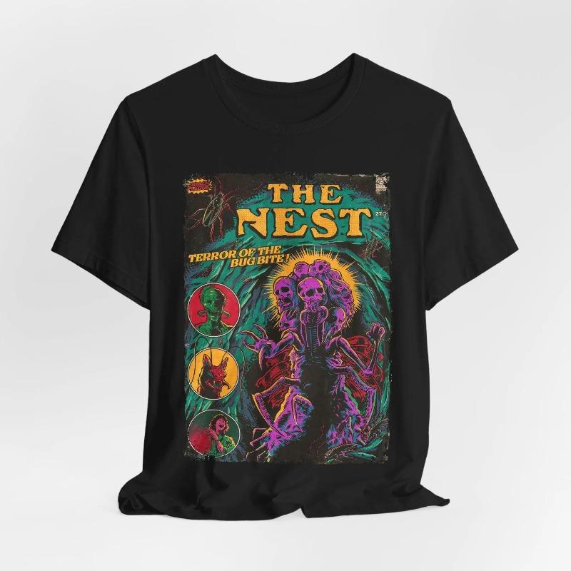 The Nest Movie TShirt Vintage Horror Graphic Tee Summer Unisexs and Womens Loose and Breathable Tshirt Top 4XL
The Nest Movie TShirt Vintage Horror Graphic Tee Summer Unisexs and Womens Loose and Breathable Tshirt Top 4XL