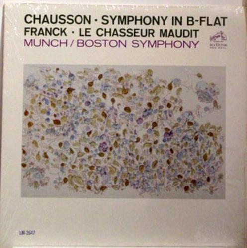 LP Record ERNEST CHAUSSON / CÉSAR FRANCK - CH - Symphony In B-Flat / Le Chasseur Ma LM2647 RCA Victor Red 1962 US Classical Used
LP Record ERNEST CHAUSSON / CÉSAR FRANCK - CH - Symphony In B-Flat / Le Chasseur Ma LM2647 RCA Victor Red 1962 US Classical Used