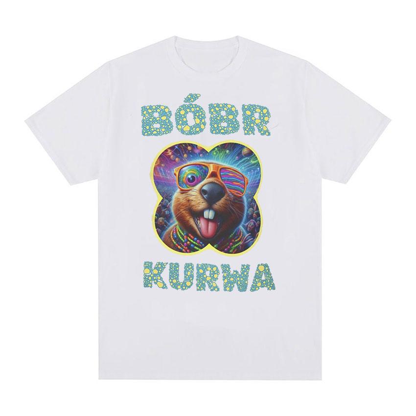 Забавная футболка с графическим принтом Bóbr Kurwa, мужская и женская повседневная модная футболка с коротким рукавом, милая одежда, большие хлопковые футболки
Забавная футболка с графическим принтом Bóbr Kurwa, мужская и женская повседневная модная футболка с коротким рукавом, милая одежда, большие хлопковые футболки