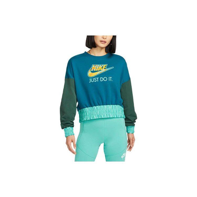 Nike Цветные блоки Винтажный логотип Принт круглый вырез Повседневный ретро трикотажные женские топы Синий Зеленый DM6322-404 XL
Nike Цветные блоки Винтажный логотип Принт круглый вырез Повседневный ретро трикотажные женские топы Синий Зеленый DM6322-404 XL