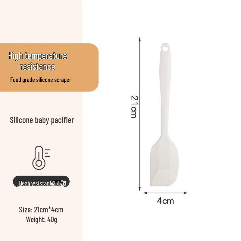 All-White Silicone Anti-Scald Spatula for Non-Stick Pans, High-Temperature Resistant for Stir-Frying, Pancakes, and Crepes.
All-White Silicone Anti-Scald Spatula for Non-Stick Pans, High-Temperature Resistant for Stir-Frying, Pancakes, and Crepes.