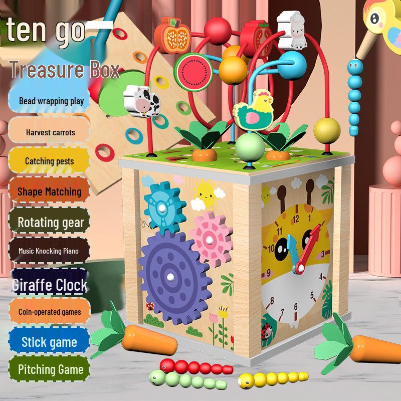 Children s Wooden Shape Sorter and Xylophone with Pull Radishes and Bug Catching Game
Children s Wooden Shape Sorter and Xylophone with Pull Radishes and Bug Catching Game