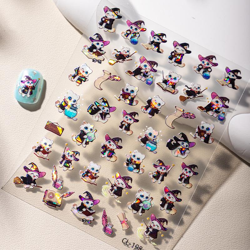 Cyansea Magic Academy: Hakimi Colorful Siamese Tabby Nail Art Stickers Magic Cat CL-198
Cyansea Magic Academy: Hakimi Colorful Siamese Tabby Nail Art Stickers Magic Cat CL-198