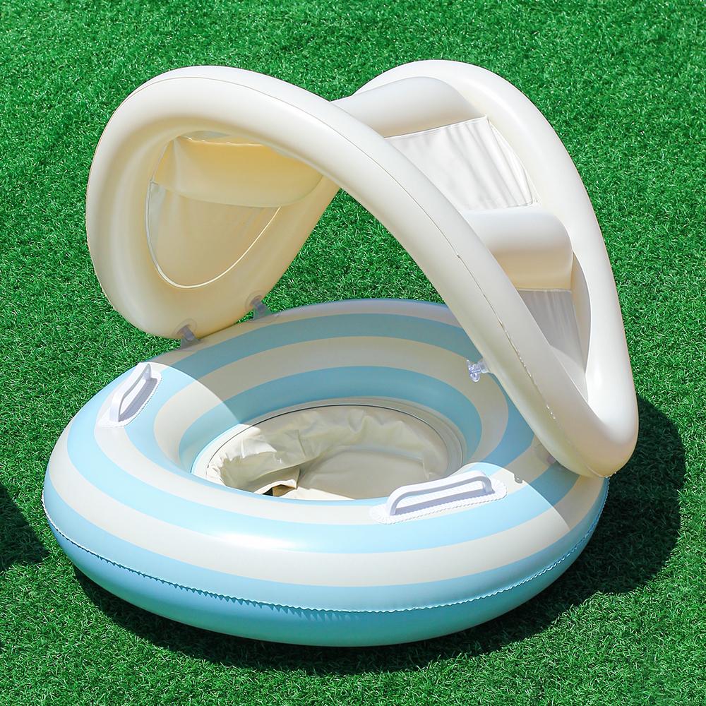 1 pair of retro striped sunshade pants with handles and thick inflatable floating rings синій
1 pair of retro striped sunshade pants with handles and thick inflatable floating rings синій