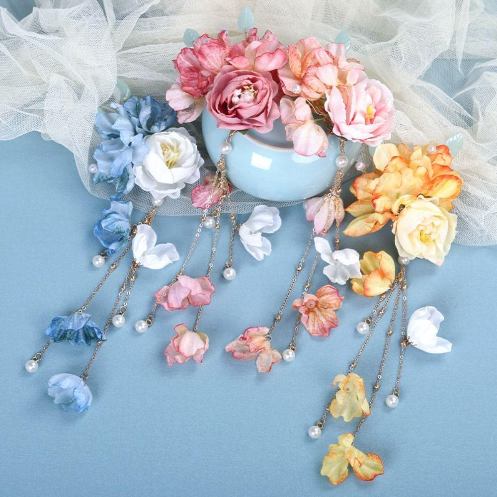 Tassel Hanfu Hair Accessories Colorful Flower Hairpin Exquisite Chinese Style Hair Clip Party фіолетовий
Tassel Hanfu Hair Accessories Colorful Flower Hairpin Exquisite Chinese Style Hair Clip Party фіолетовий
