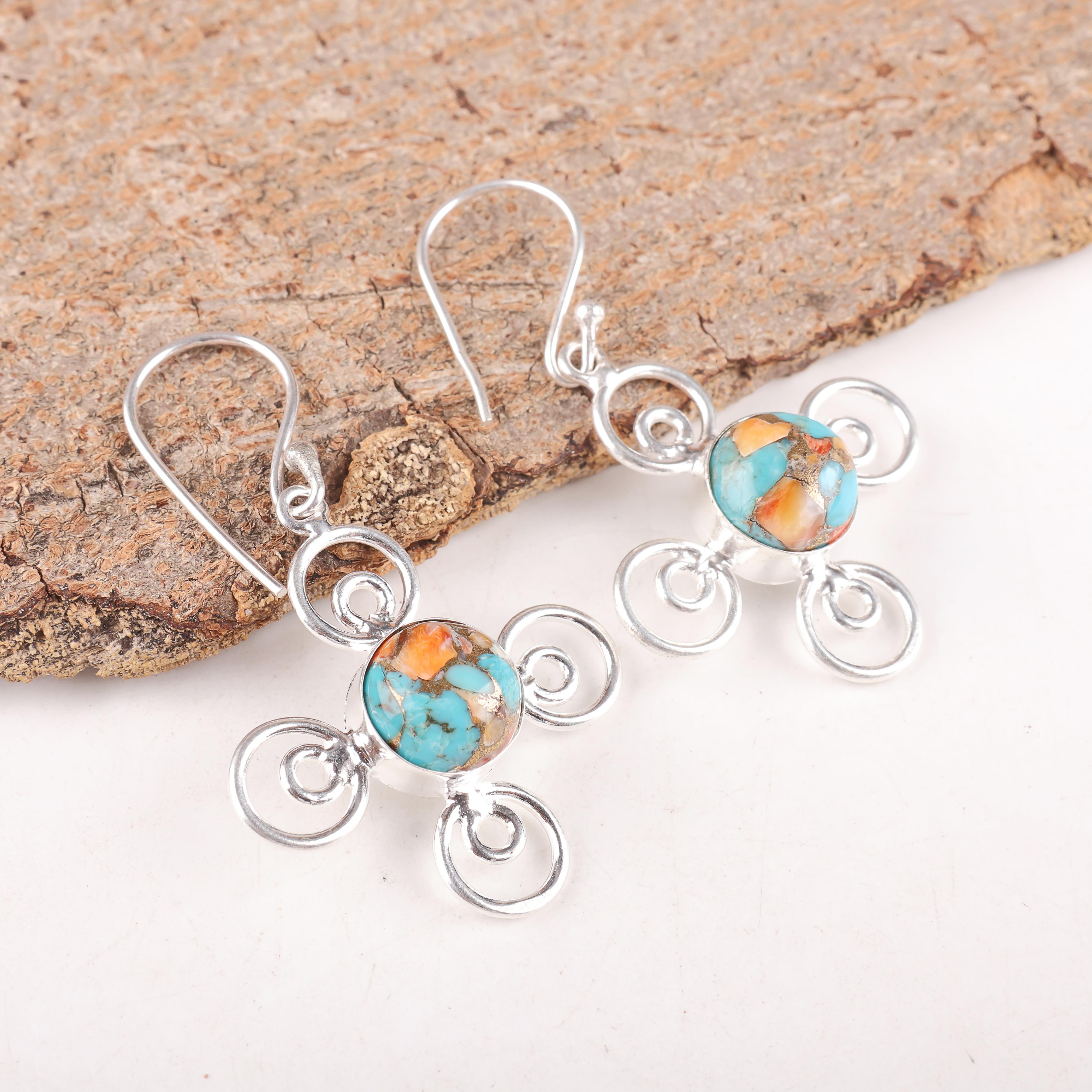 Spiny Oyster Handmade Gemstone Earrings, 925 Solid Sterling Silver Earrings Designer Jewelry, For Anniversary Gift 1.74 Inches помаранчевий
Spiny Oyster Handmade Gemstone Earrings, 925 Solid Sterling Silver Earrings Designer Jewelry, For Anniversary Gift 1.74 Inches помаранчевий