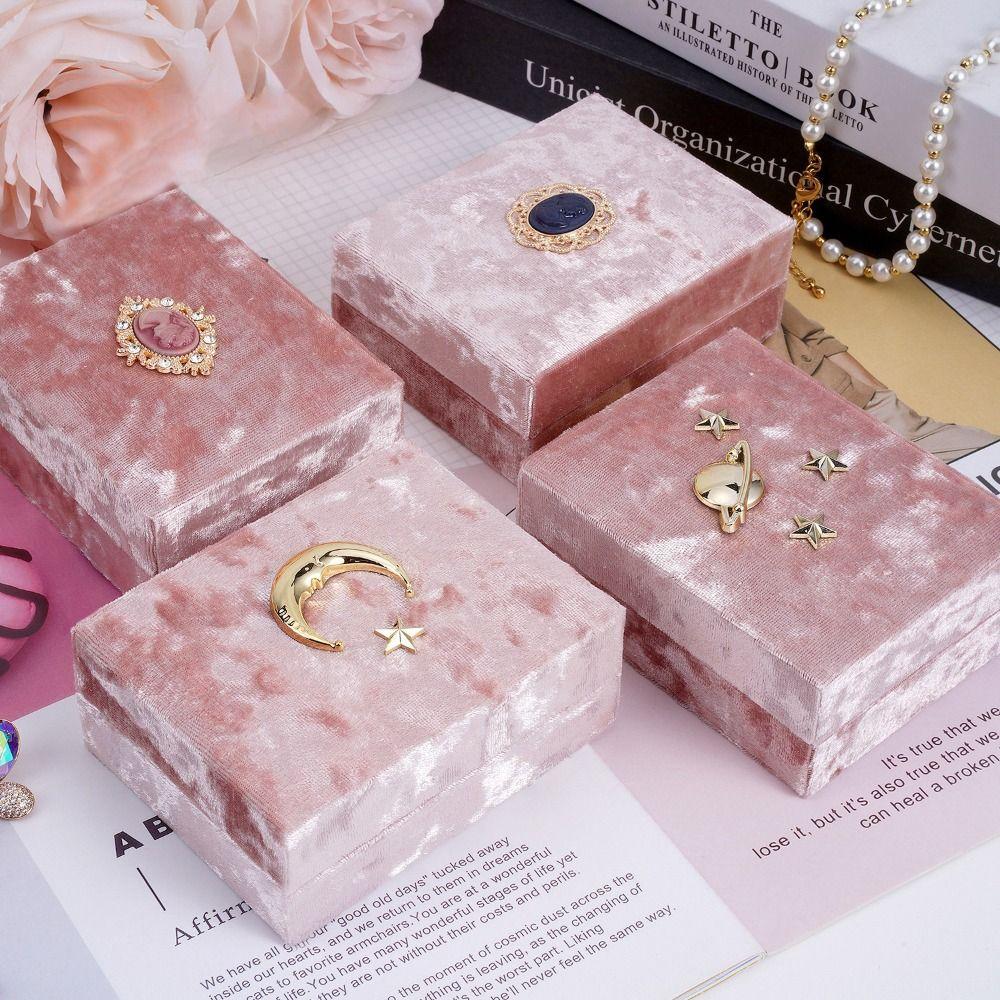 Rhinestone Rings Bearer Box Pink Jewelry Display Holder Ring/necklace/bracelet Storage Ring Box
Rhinestone Rings Bearer Box Pink Jewelry Display Holder Ring/necklace/bracelet Storage Ring Box