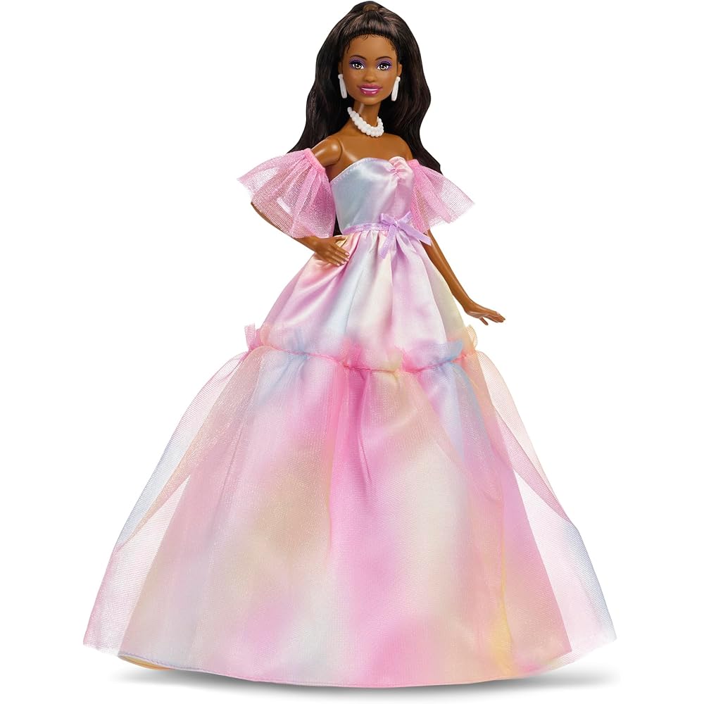 Barbie Birthday Wishes Black Signature Doll Playset with House for Role Play Ages 6 and Up
Barbie Birthday Wishes Black Signature Doll Playset with House for Role Play Ages 6 and Up
