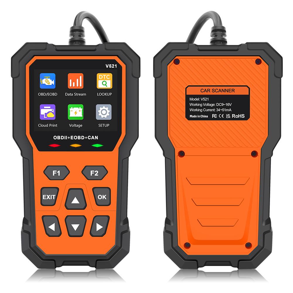 V521 Многофункциональный диагностический инструмент OBD для автомобиля
V521 Многофункциональный диагностический инструмент OBD для автомобиля