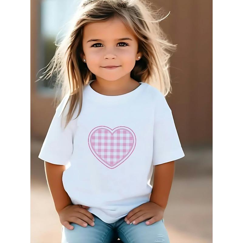 European sizes Children New for spring and summer 2026, pink plaid short-sleeved T-shirt, loose version crew neck design very suitable for sweet girls 164cm білий
European sizes Children New for spring and summer 2026, pink plaid short-sleeved T-shirt, loose version crew neck design very suitable for sweet girls 164cm білий