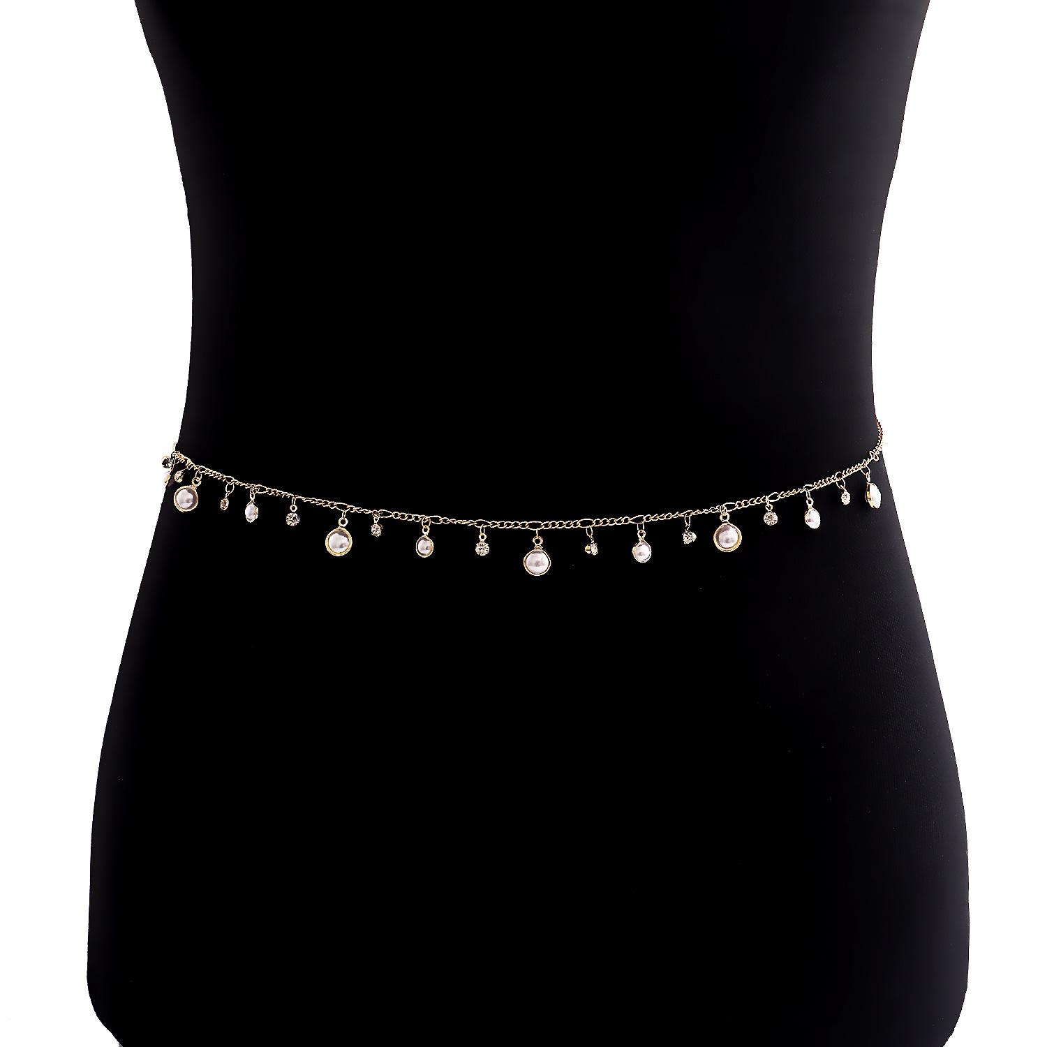 European and American jewelry, Spice Girl tassel imitation pearl zircon pendant, waist chain, belt, small fragrant style metal waist chain for women золотой
European and American jewelry, Spice Girl tassel imitation pearl zircon pendant, waist chain, belt, small fragrant style metal waist chain for women золотой