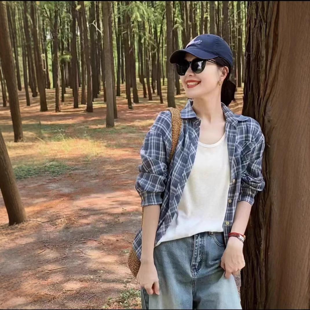 American Retro Plaid Shirt & Vest Set - 2025 Spring/Autumn Fashion Slimming Two-Piece M
American Retro Plaid Shirt & Vest Set - 2025 Spring/Autumn Fashion Slimming Two-Piece M