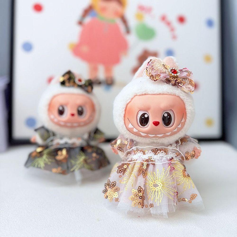 Sequined Dress Sitting Labubu Time Cloth Handmade 17cm Plush Dolls Clothes Children Gift Style 2
Sequined Dress Sitting Labubu Time Cloth Handmade 17cm Plush Dolls Clothes Children Gift Style 2