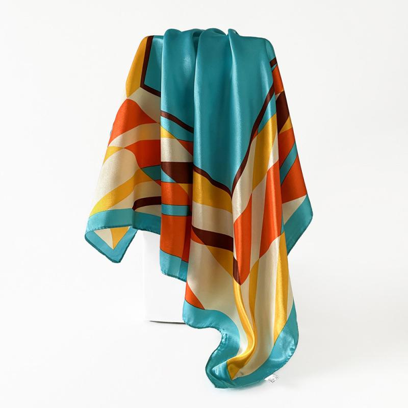 Шелковый шарф, большой квадратный шарф, женский новый цветной принтованный шарф-обертка, тюрбан, шаль 90*90cm
Шелковый шарф, большой квадратный шарф, женский новый цветной принтованный шарф-обертка, тюрбан, шаль 90*90cm