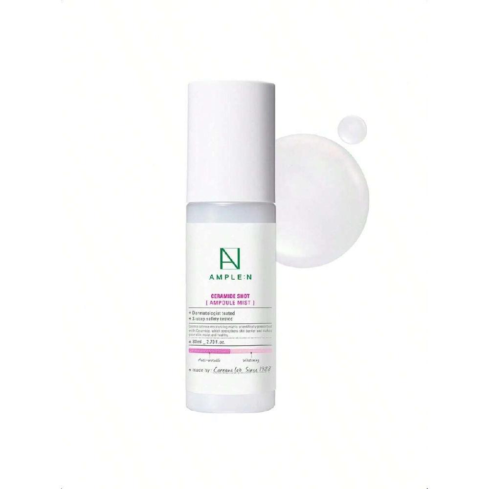 Ample:N Ceramide Shot Ampoule Mist 80ml- Hydrating Face Spray To Strengthen Skin Barrier – Moisturizing And Skin Repairing Face 1PC
Ample:N Ceramide Shot Ampoule Mist 80ml- Hydrating Face Spray To Strengthen Skin Barrier – Moisturizing And Skin Repairing Face 1PC