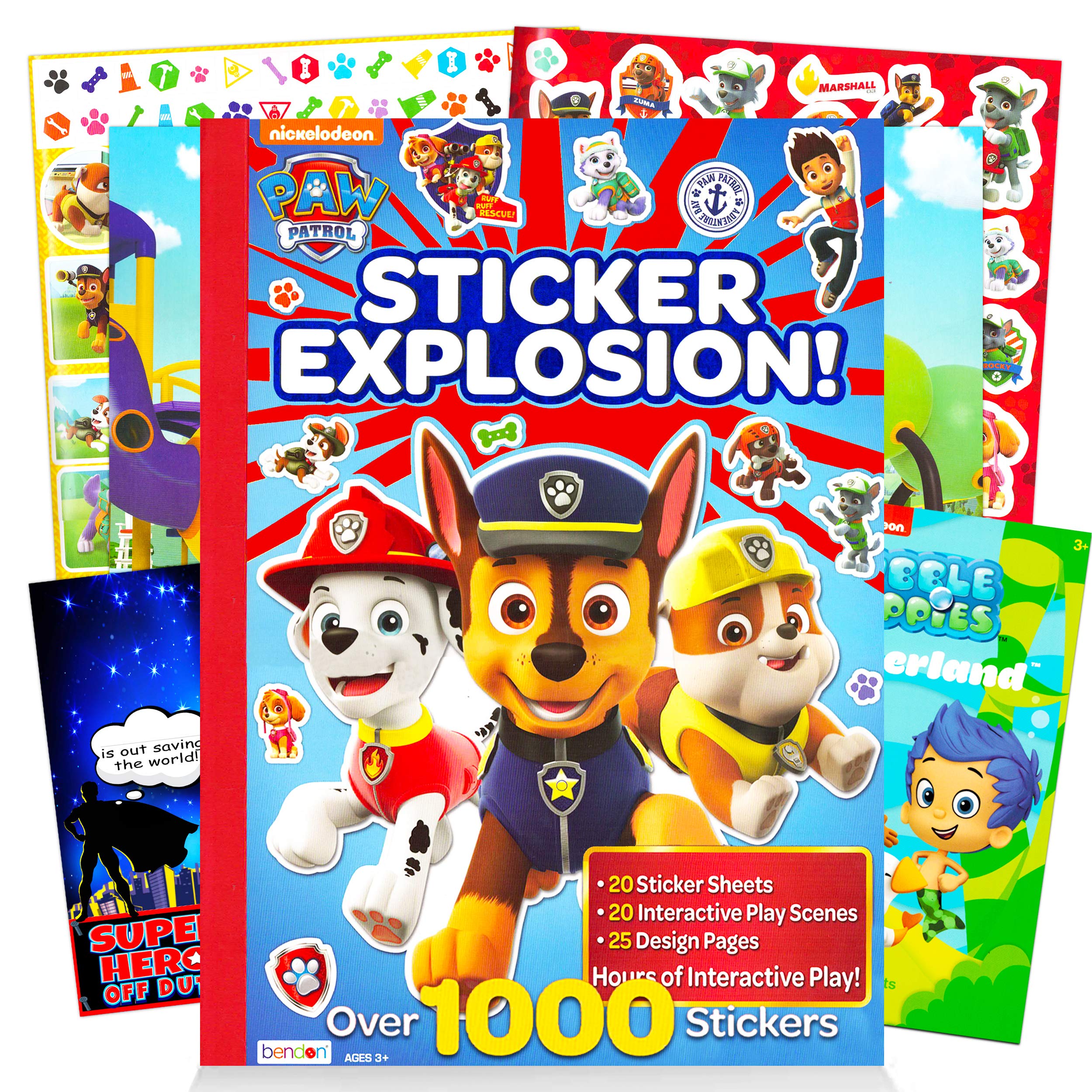 Наклейки Paw Patrol с книгами-активностями Наклейки Paw Patrol Погоня, Маршалл, Скай и многое другое Включает наклейки Bubble Guppy и вешалку для двери Вечеринка в патруле
Наклейки Paw Patrol с книгами-активностями Наклейки Paw Patrol Погоня, Маршалл, Скай и многое другое Включает наклейки Bubble Guppy и вешалку для двери Вечеринка в патруле