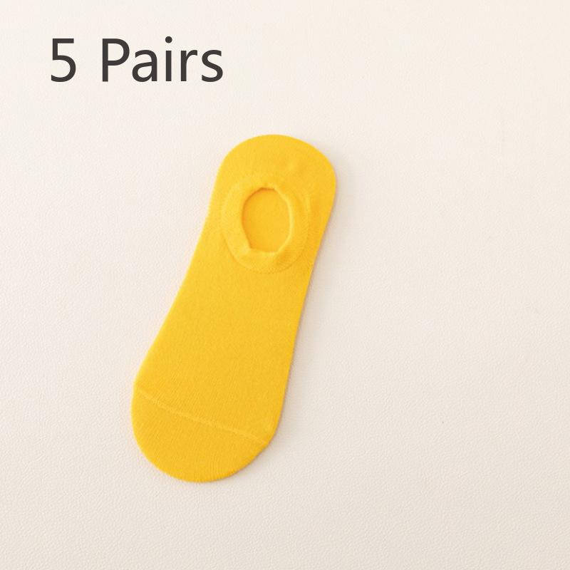 5 pairs of spring and summer shallow women s boat socks candy-coloured invisible socks Silicone non-slip anti-falling heel leisure cotton socks tide 5 pairs жёлтый
5 pairs of spring and summer shallow women s boat socks candy-coloured invisible socks Silicone non-slip anti-falling heel leisure cotton socks tide 5 pairs жёлтый