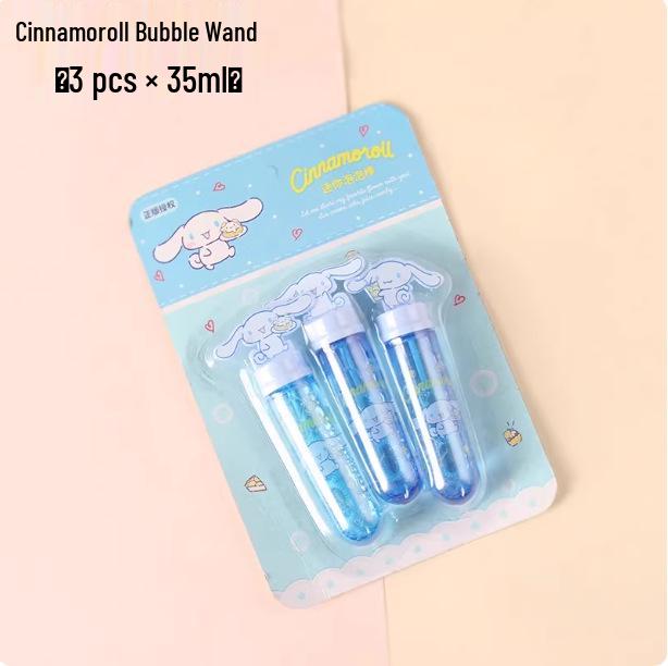 Official Sanrio Kuromi Bubble Wand Set: 3 Sticks & Handheld Mini Bubble Water
Official Sanrio Kuromi Bubble Wand Set: 3 Sticks & Handheld Mini Bubble Water