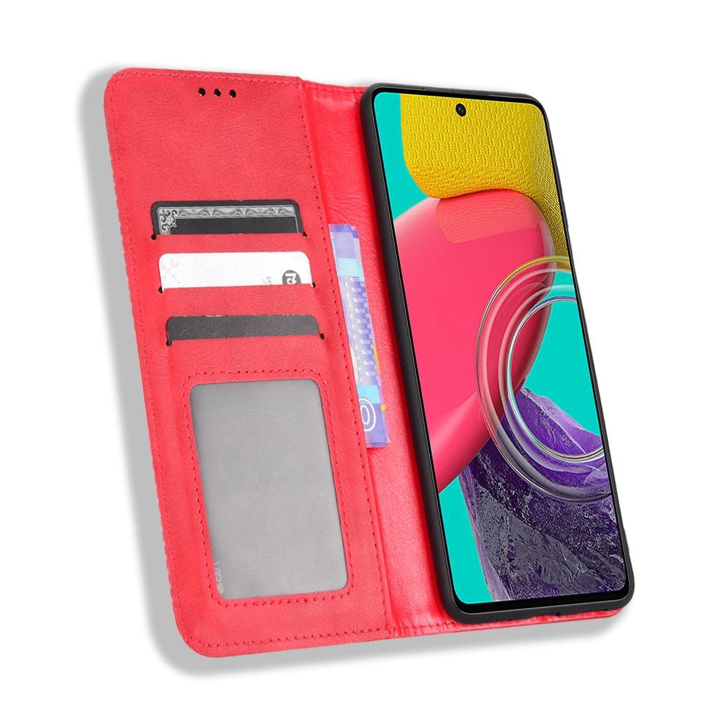 Phone Cover for Samsung Galaxy M33 5G (Global Version),Well-protected Anti-scratch Auto-Absorbed Retro Surface Wallet Stand Leather Phone Accessory Black
Phone Cover for Samsung Galaxy M33 5G (Global Version),Well-protected Anti-scratch Auto-Absorbed Retro Surface Wallet Stand Leather Phone Accessory Black