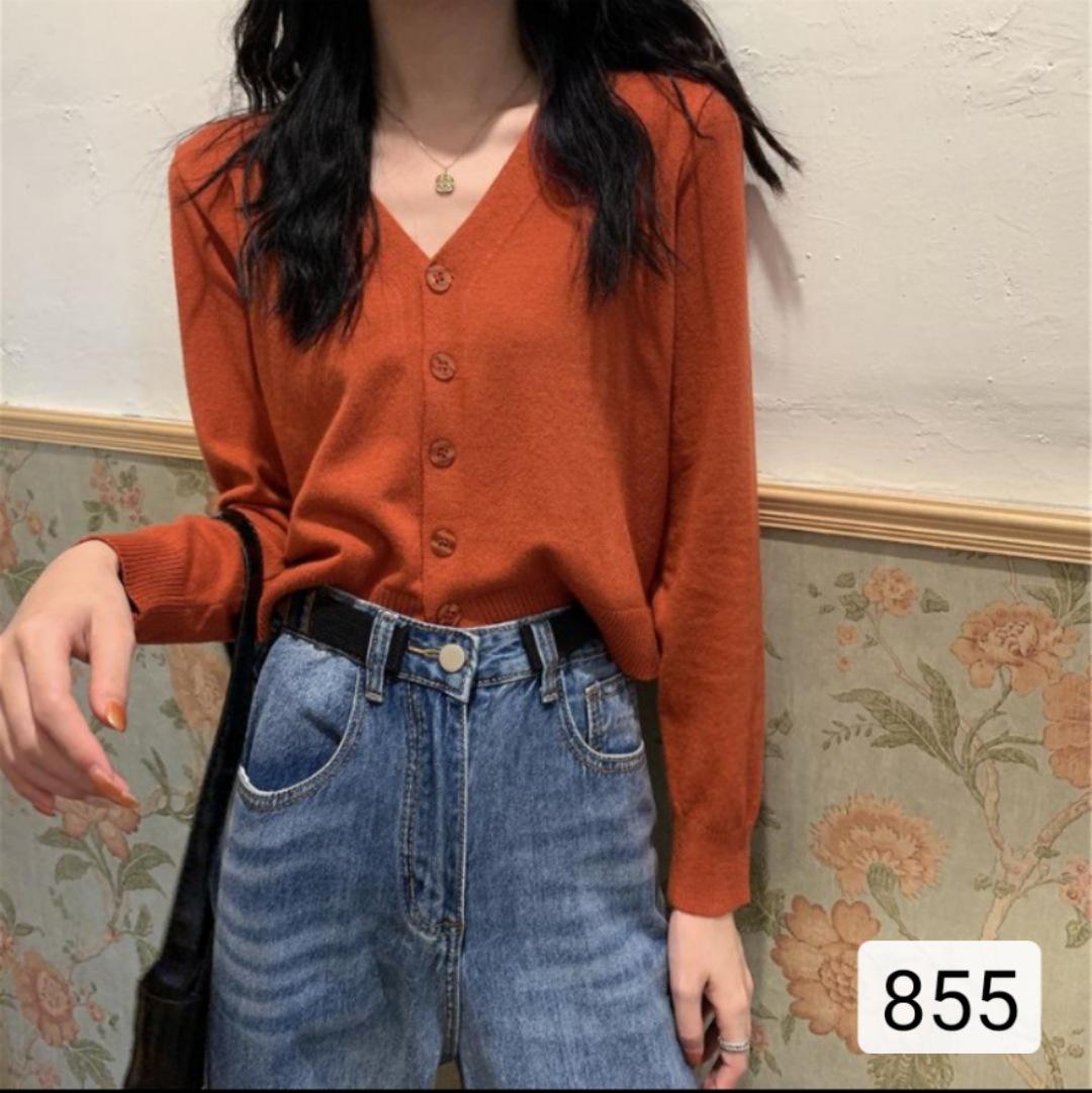 High-Waisted V-Neck Cardigan: Core-Spun Yarn Knit, Long-Sleeve, Autumn/Winter Women s Top Jacket. One Size brick червоний колір
High-Waisted V-Neck Cardigan: Core-Spun Yarn Knit, Long-Sleeve, Autumn/Winter Women s Top Jacket. One Size brick червоний колір
